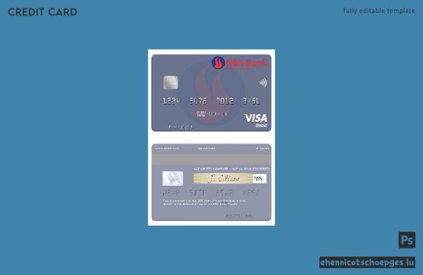 Beispielvorschau der Malawi NBS Bank Visa-Debitkarte